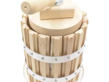 Obstpresse Mini aus Holz