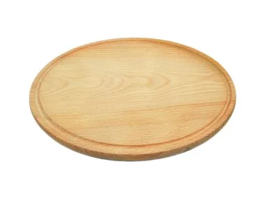 Schneidebrett Holz Oval mit Rillenrand