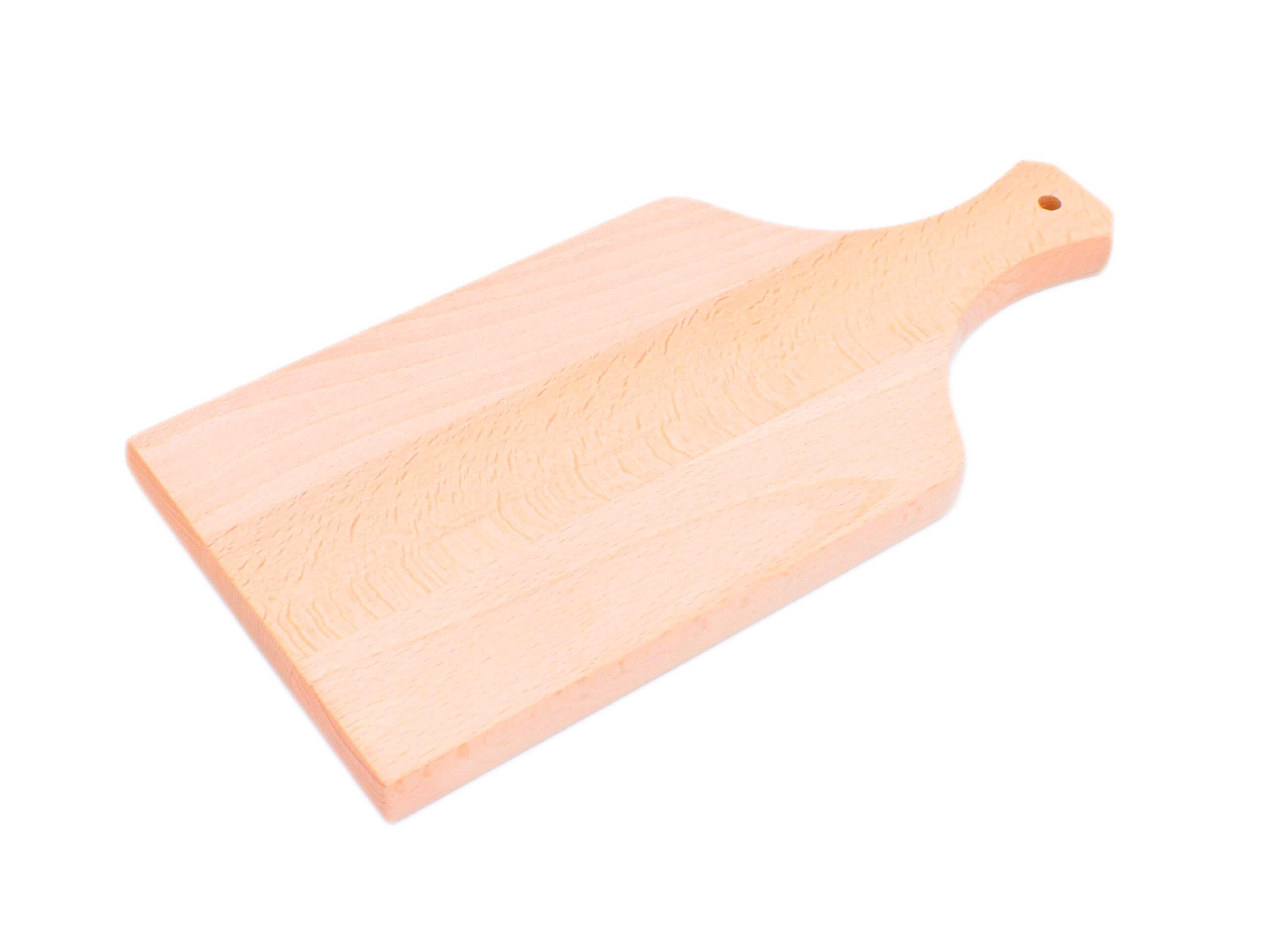 Schneidebrett aus Holz mit Griff und Loch