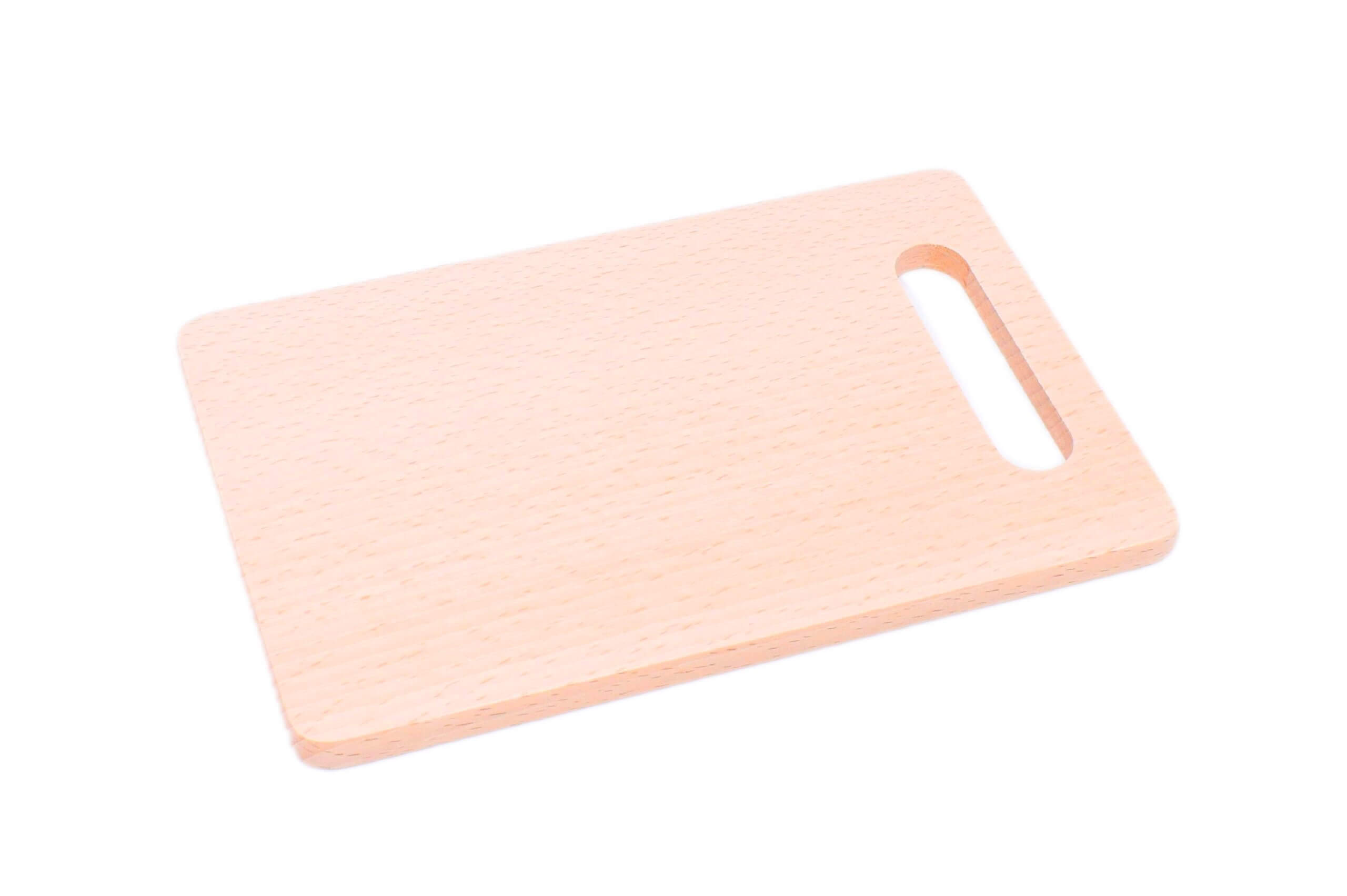 Schneidebrett aus Buchenholz Rechteckig mit Loch 1