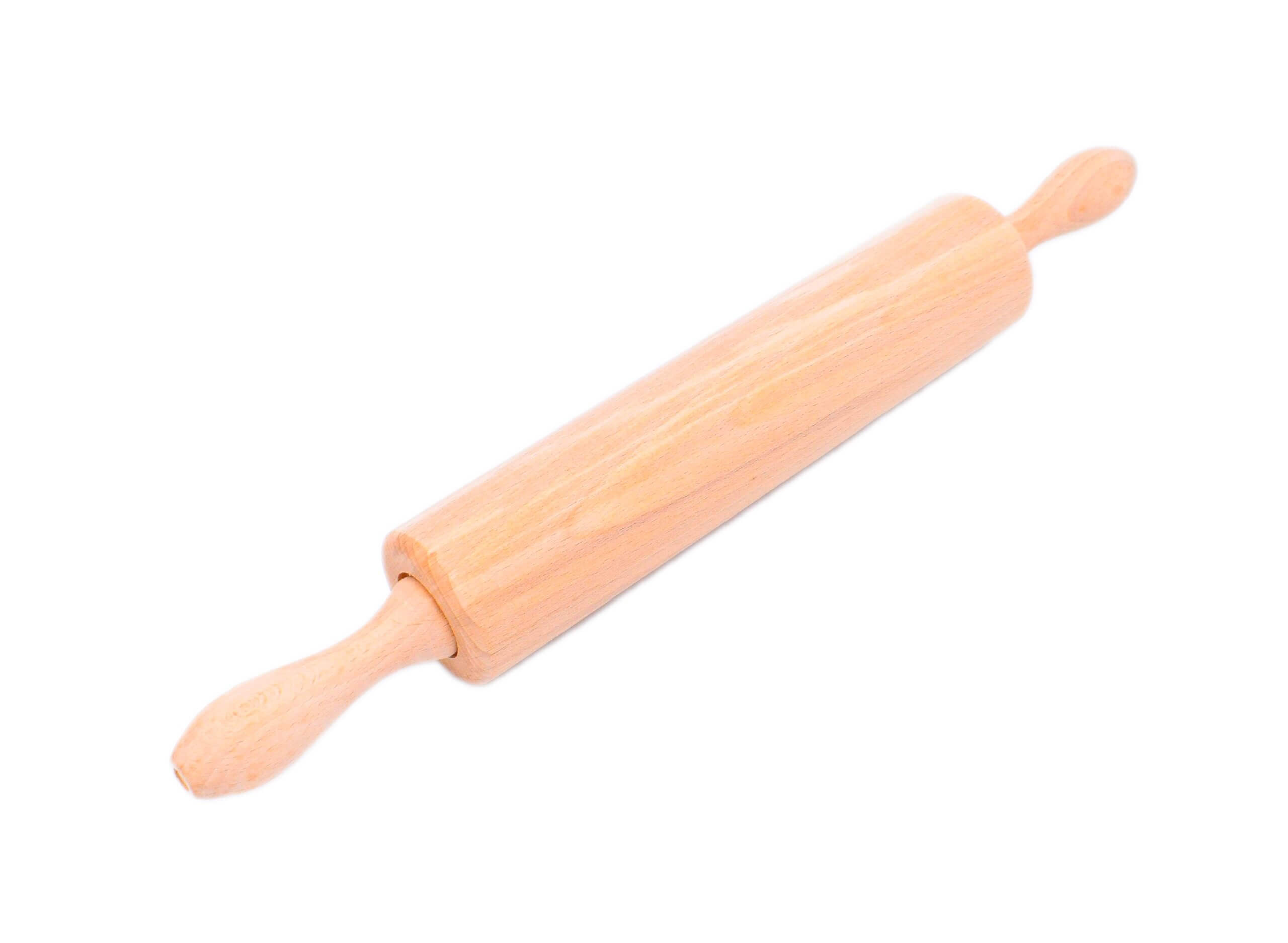Teigrolle aus Holz mit Umlaufen griff