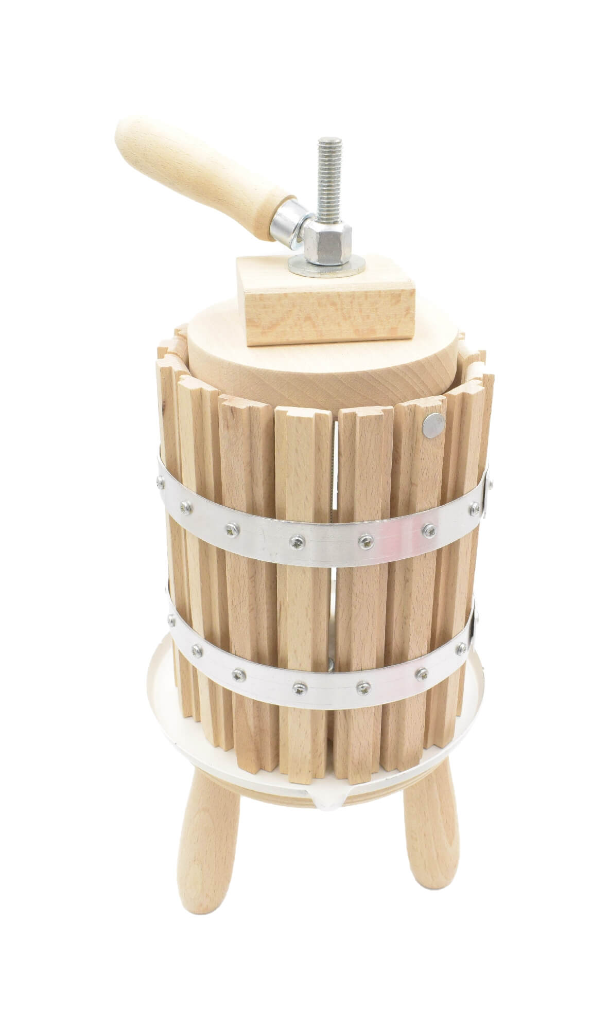 Obstpresse Mini aus Holz