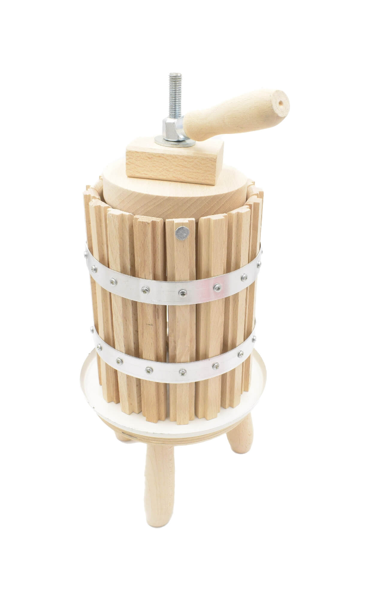 Obstpresse Mini aus Holz