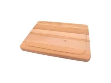 Schneidebrett aus Holz mit Rille
