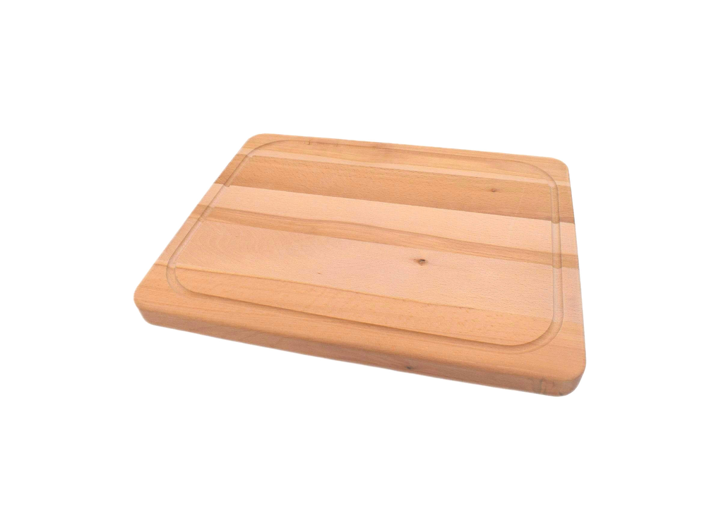 Schneidebrett aus Holz mit Rille